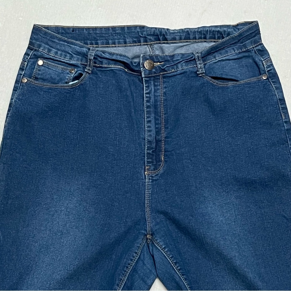 Fashion Nova 3X Stretch High Rise Skinny Jeggings Dark Wash Denim - Picture 6 of 9